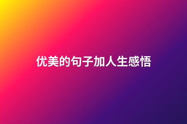 优美的句子加人生感悟