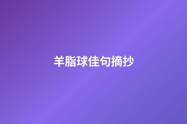 羊脂球佳句摘抄