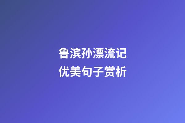 鲁滨孙漂流记优美句子赏析